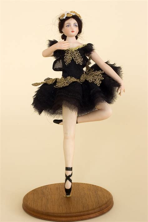 Miniature Ballerina No1 Porcelain One Of A Kind Art Doll By Andrea