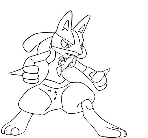 Riolu Coloring Pages Coloring Home