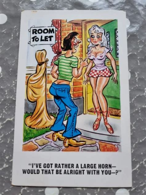 Vintage Saucy Seaside Comic Postcard Sunny Pedro Series No 235 By Pedro £099 Picclick Uk