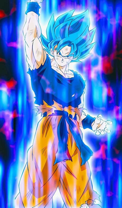 Goku Blue Divino Anime Dragon Ball Super Dragon Ball Painting