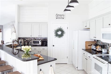 It's common to find soft, muted tones or even bolder colors used for accent cabinetry, such as a colorful island or china hutch, or applied to lower cabinets, especially when the upper walls make use of floating shelves and. Rustic Gray Farmhouse Kitchen REVEAL! {T&H Kitchen ...