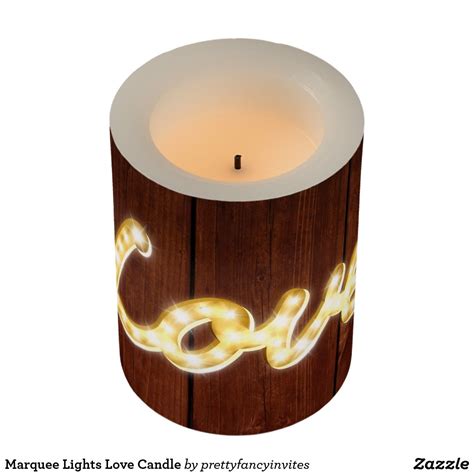 Marquee Lights Love Candle This Is A Flameless Candle With The Word