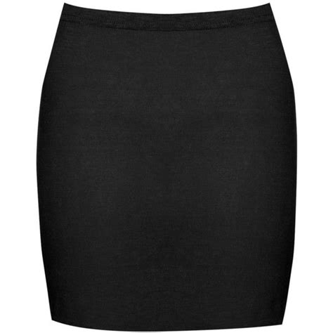 Boohoo Maisy Basic Bodycon Mini Skirt Liked On Polyvore Featuring