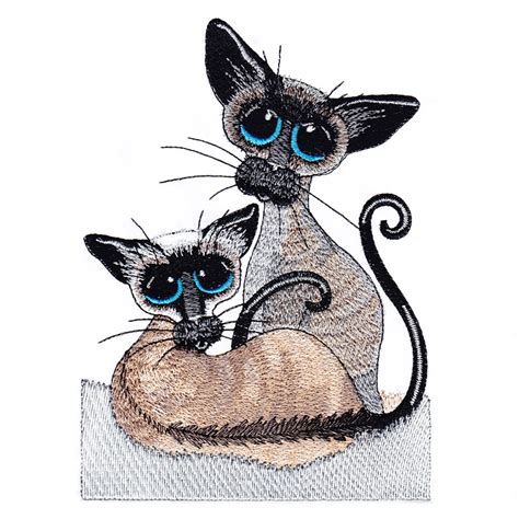 Siamese Set 2 By Amylyn Bihrle 7x12 Products Swak Embroidery