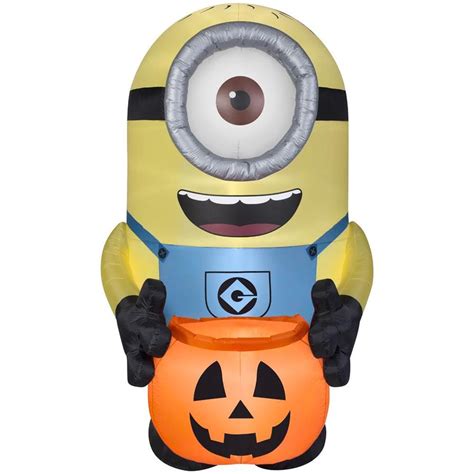 gemmy 8 ft x 5 ft lighted minion halloween inflatable at