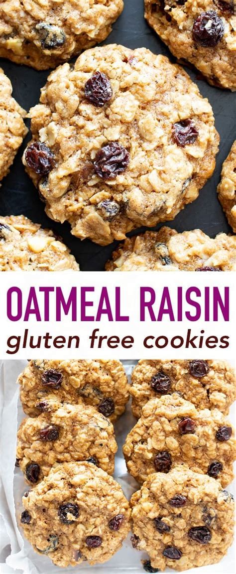 Oatmeal Raisin Cookies With Text Overlay