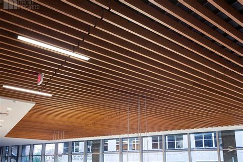 Martin Integrated Wood Ceiling System Wood Slat Ceiling Wood