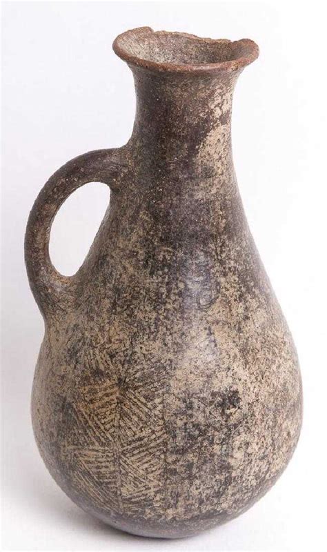 Ancient Cypriot Black Pottery Jug C1550 Bc