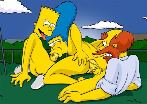 Rule 34 Bart Simpson Female Groundskeeper Willie Human Incest Male