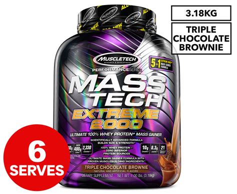 Muscletech Mass Tech Extreme Mass Gainer Triple Chocolate Brownie