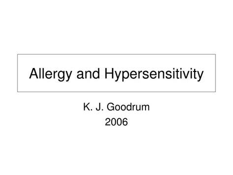 Ppt Allergy And Hypersensitivity Powerpoint Presentation Free