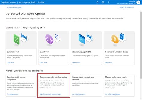 Azure OpenAI Service を使用してモデルをカスタマイズする方法 Azure OpenAI Microsoft Learn