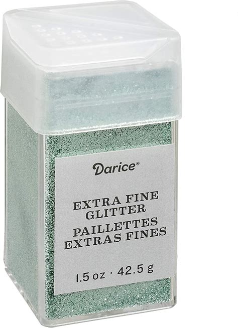 Darice 30029647 Craft Ideas Extra Fine Glitter 15 Oz Mint Green