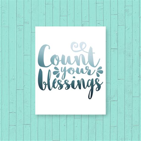 Count Your Blessings Quote Freebie