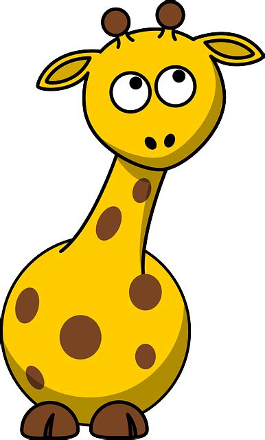 Baby Giraffe Cute Cartoon · Free Vector Graphic On Pixabay