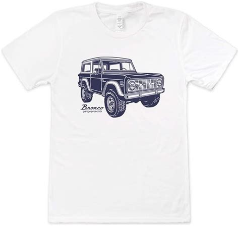 Buy Garageproject101 Classic Ford Bronco T Shirt L White At