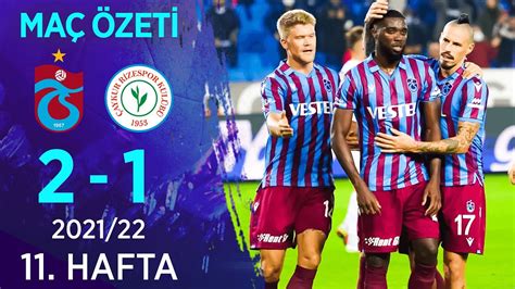 Trabzonspor Aykur Rizespor Ma Zet Hafta Youtube