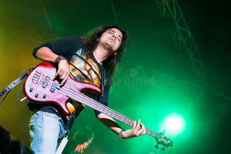 Rock Concert Guitar Player Editorial Image Image Of Person Festival