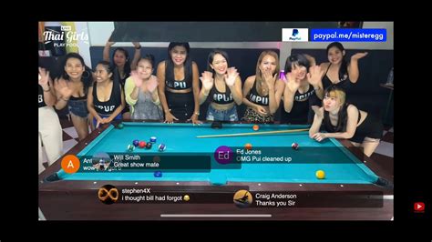 Thai Girls Play Pool Fun Livestream From Pattaya Thailand Youtube