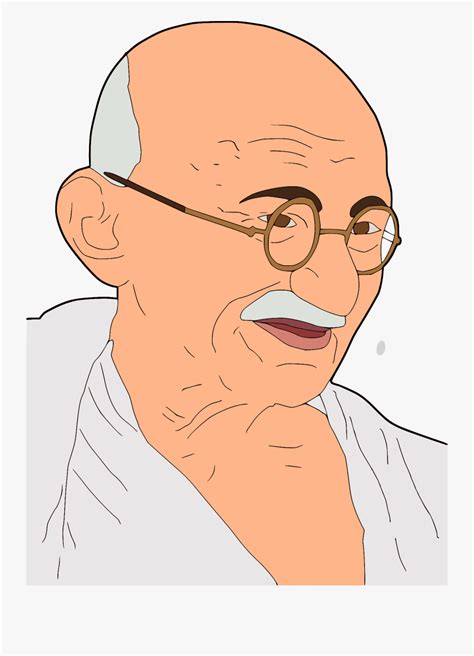 Transparent Gandhi Clipart Cartoon Picture Of Mahatma Gandhi Free