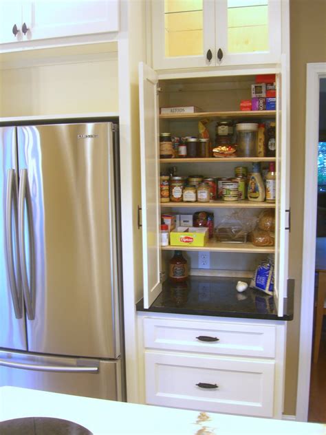 From caroline panache, this once was a utility cabinet for paint storage here's a no kitchen pantry idea with purpose! Pantry cabinet - your private space in small apartments ...