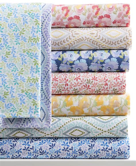 Martha Stewart Collection 300 Thread Count Printed Percale Sheet Sets
