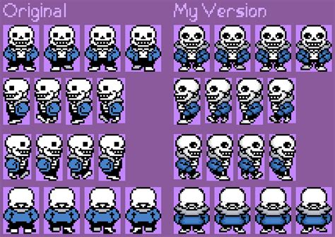 Custom Sans Overworld Sprites By Flambeworm370 On Deviantart