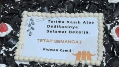 Ridwan Kamil Kirim Kue Tart Kepada Para Dokter Dan Nakes Di Jawa Barat Lifestyle