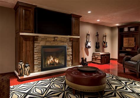 Basement Gas Fireplace 20 Amazing Finished Basements That Have A