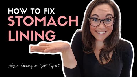 How To Fix Stomach Lining Youtube