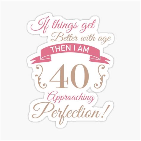 Fun 40th Birthday Celebration Sticker For Sale By Thepixelgarden