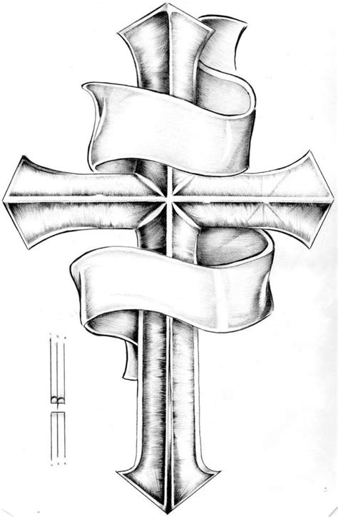 Gothic cross tattoo drawing and wings cross tattoo drawing. Pin on Tattoo