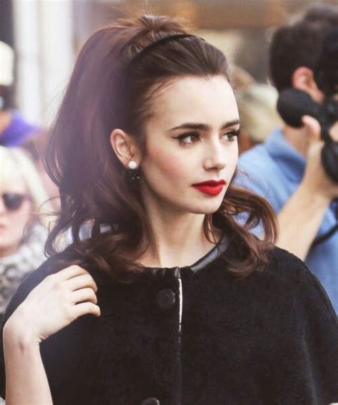 Lily Collins Retro Hairstyles Wedding Hairstyles Hairstyles Men