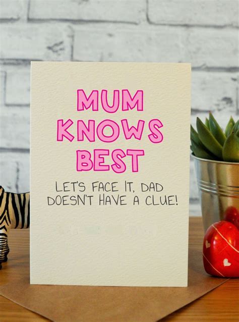 Knows Best Birthday Cards For Mum Birthday Presents For Mum Funny Mom Birthday Cards