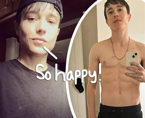 Umbrella Academy Star Elliot Page Shows Off Abs In Shirtless Photo