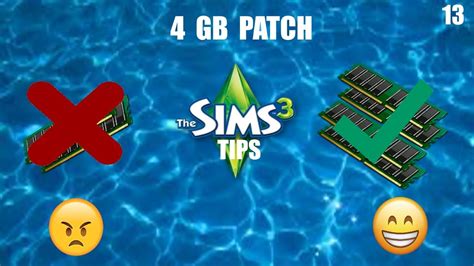 Sims 3 Tips Episode 13 4gb Patch Youtube