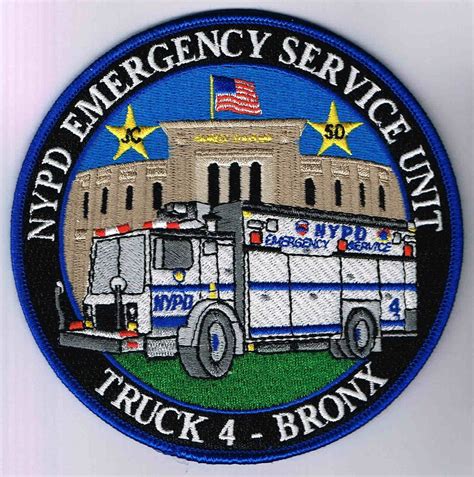 Nypd Huntsman Esu Truck 4 Nypd Police Patches Nypd Blue