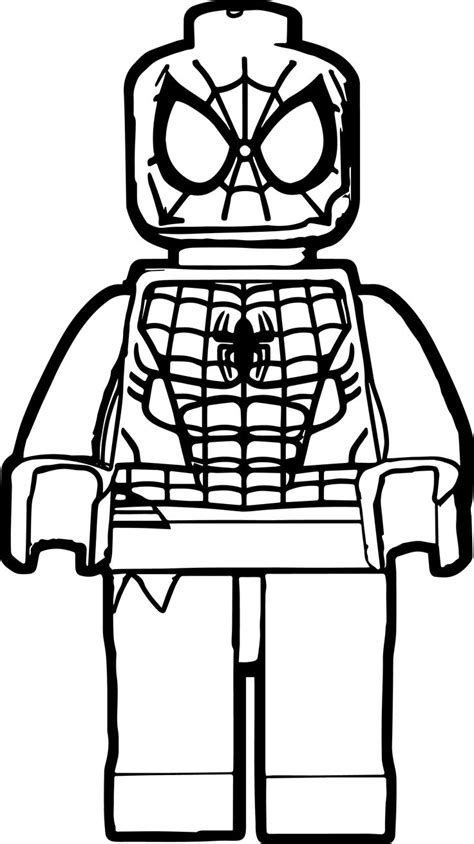 Spider Man Lego Coloring Page | Spiderman coloring, Lego coloring pages