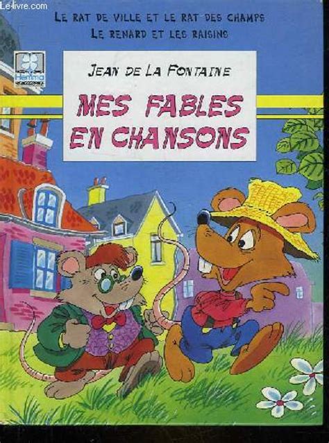 Le Rat Des Ville Et Le Rat Des Champs De De La Fontaine Jean Achat