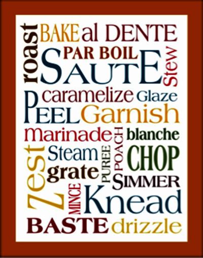 Though they can be confusing, it's important to have an accurate understanding of their meanings, especially if we want our comm. the basic kitchen: glossary of cooking terms — Les Petites ...
