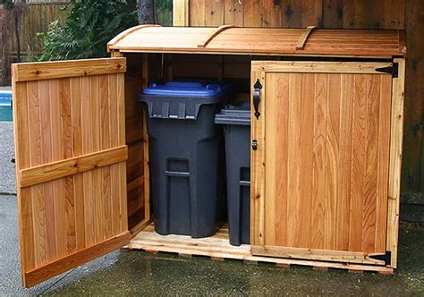 Garbage Can Storage Waste Management Shed Oscar 6x3 Olt Outdoor