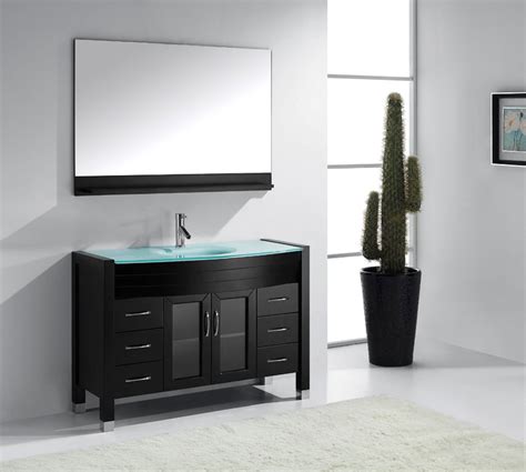 Types and styles of bathroom vanities. Ava 48 Inch Single Sink Bathroom Vanity By Virtu USA ...