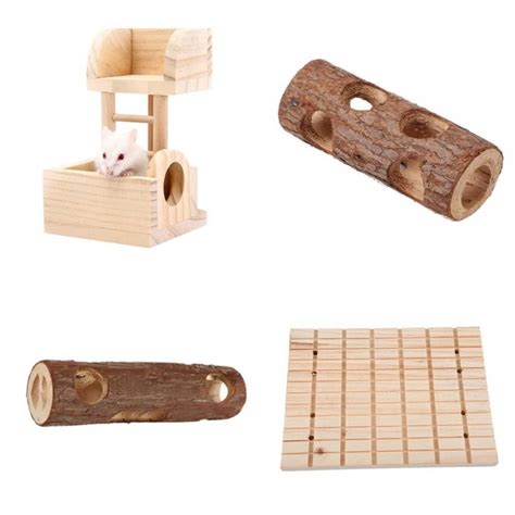 Natural Wood Guinea Pigs Chewing Toys Pet Rabbit Chew Toys Hamster Toys