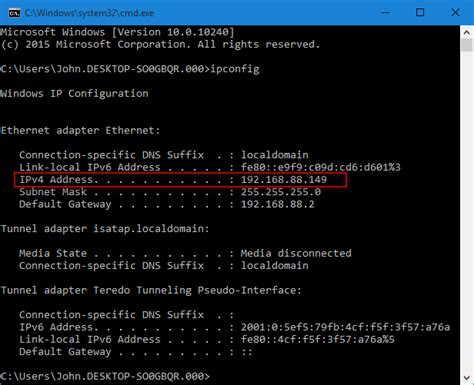 How To View The Ip Address Of Your Windows 10 Pc