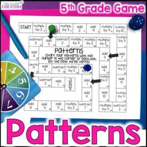 Number Pattern Game Growing Patterns Activity 4th And 5th Grade Math