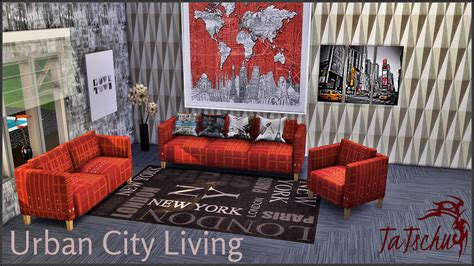 Sims 4 Ccs The Best Urban City Living By Tatschu