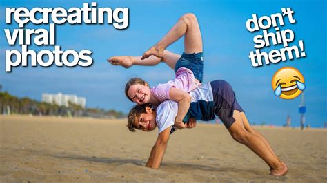 Recreating Viral Couples Photos Acrobat Vs Gymnast Youtube