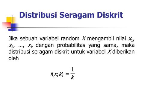 Ppt Distribusi Probabilitas Diskrit Teoritis Powerpoint Presentation Id