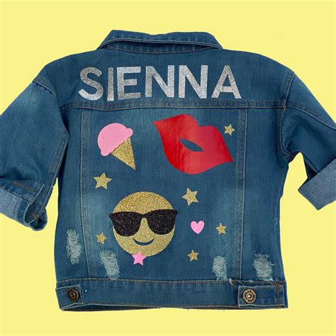 Personalized Denim Jacket For Kids Kids Denim Jacket Baby Etsy