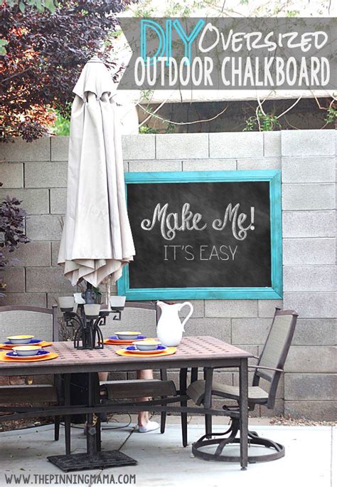 Easy Diy Oversized Outdoor Chalkboard Outdoor Chalkboard Chalkboard